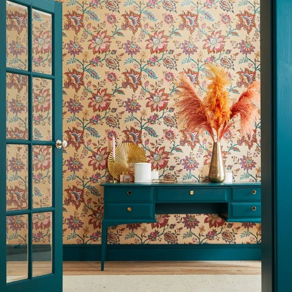 Dunelm Jacobean Gold Wallpaper