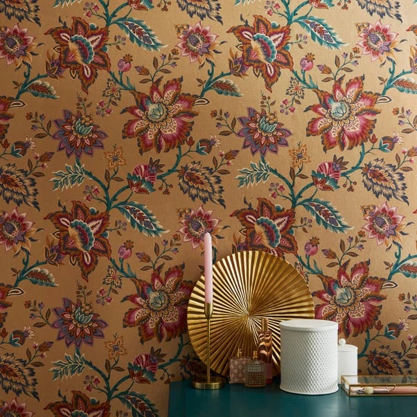 Dunelm Jacobean Gold Wallpaper - Image 5