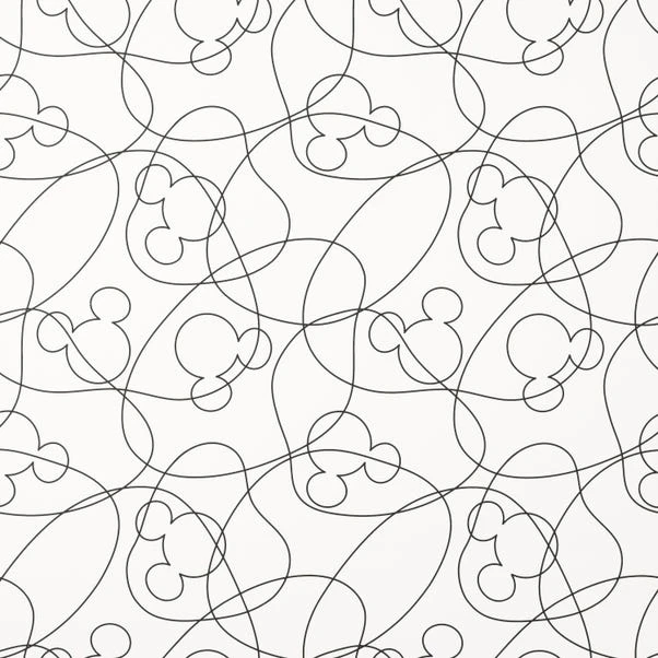Disney Mickey Mouse Linear Mono Wallpaper - Image 2