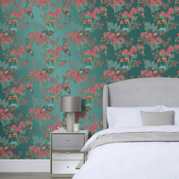Dunelm Mariba Emerald Wallpaper 3 Dunelm Mariba Emerald Wallpaper