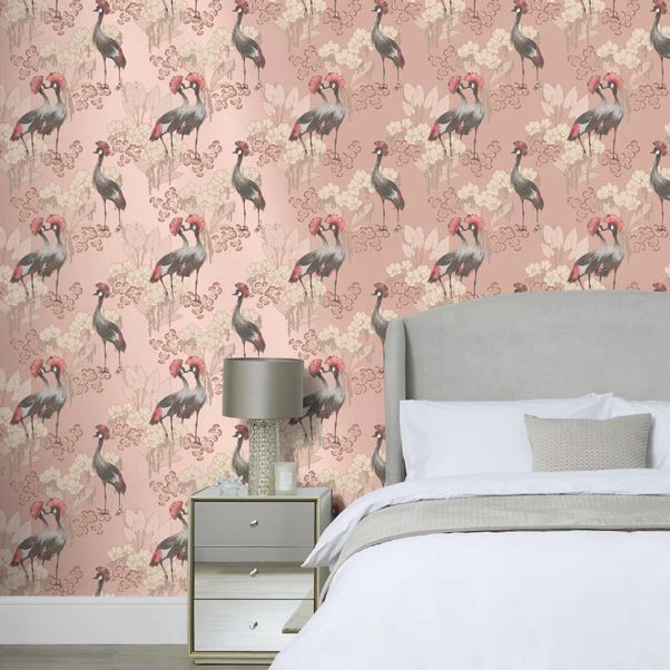 Dunelm Mariba Blush Wallpaper - Image 3