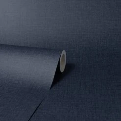Dunelm Luna Navy Wallpaper