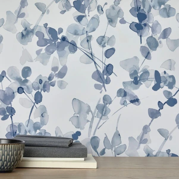 Dunelm Honesty Blue Wallpaper - Image 3