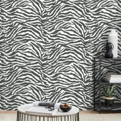 Dunelm Zebra Monochrome Wallpaper