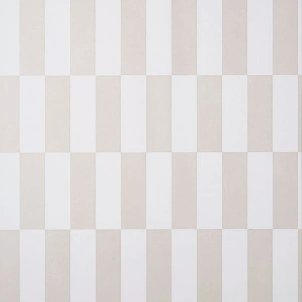 Dunelm Checkerboard Natural Wallpaper - Image 4