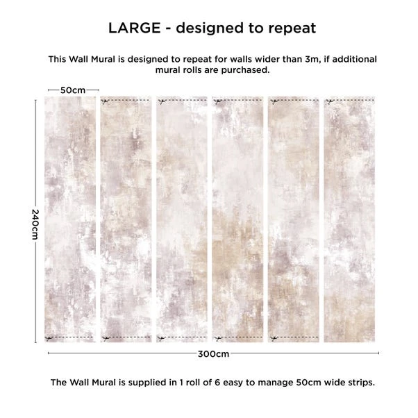 Dunelm Plaster Texture Blush Mural 6 Dunelm Plaster Texture Blush Mural - Image 4