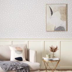 Dunelm Spot Grey Wallpaper