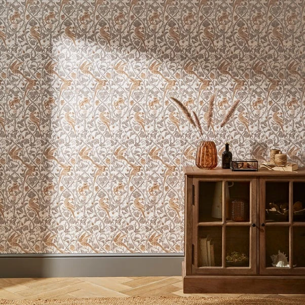 Natural History Museum Romanesque Cream Wallpaper