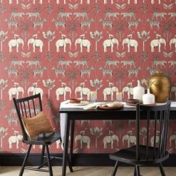 Dunelm Safari Walk Russet Wallpaper