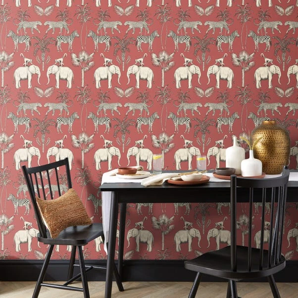 Dunelm Safari Walk Russet Wallpaper 3 Dunelm Safari Walk Russet Wallpaper