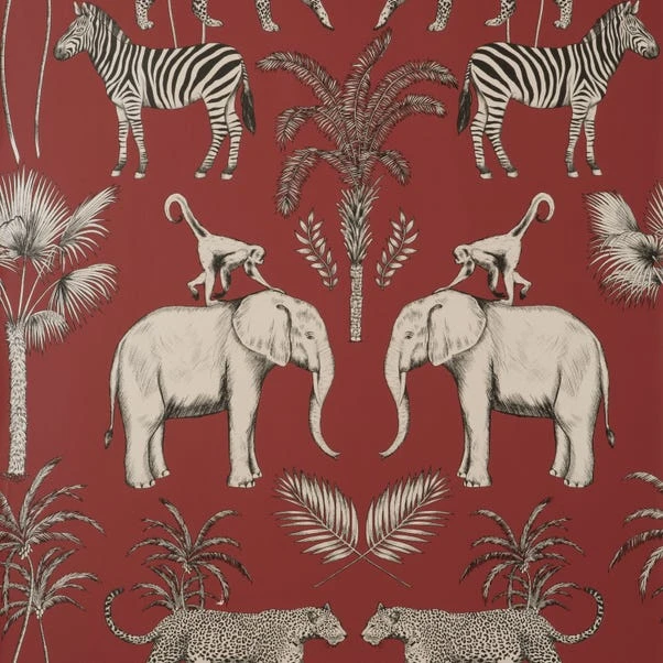 Dunelm Safari Walk Russet Wallpaper 5 Dunelm Safari Walk Russet Wallpaper - Image 3