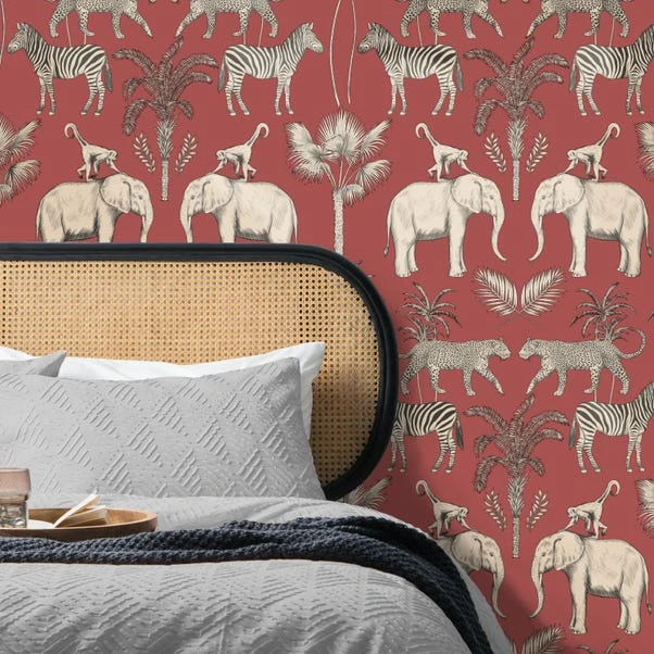 Dunelm Safari Walk Russet Wallpaper 7 Dunelm Safari Walk Russet Wallpaper - Image 5