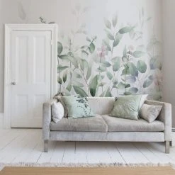 Dunelm Watercolour Leaves Mural