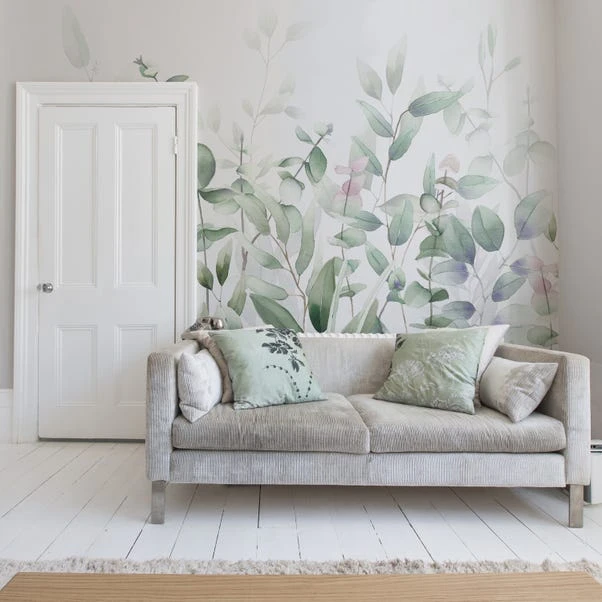 Dunelm Watercolour Leaves Mural