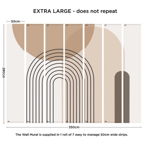 Dunelm Boho Geo Natural Mural - Image 4