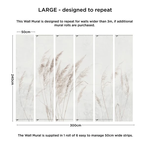 Dunelm Pampas Grass Mural - Image 4