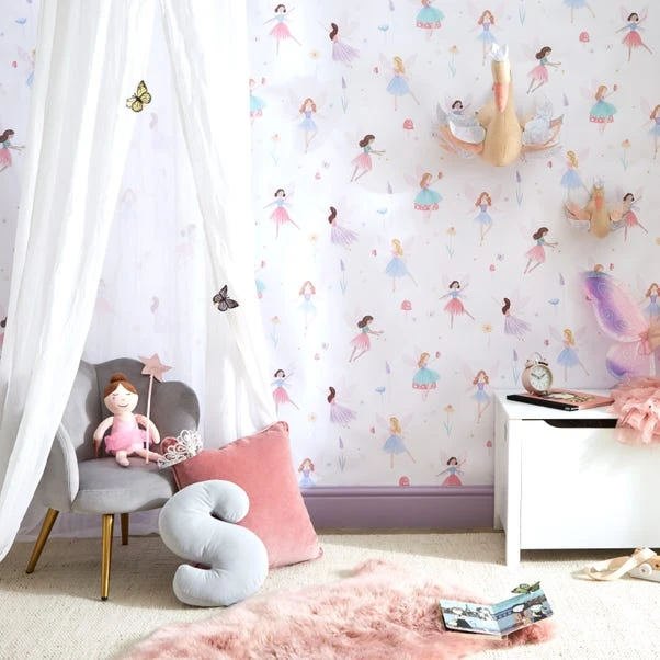 Dunelm Meadow Fairies Wallpaper
