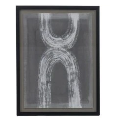 Cedar & Sage Eolia Abstract Charcoal II Framed Art