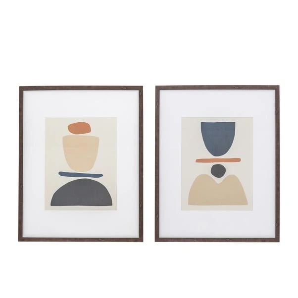 Cedar & Sage Set Of 2 Oaksey Abstract Art - Image 2