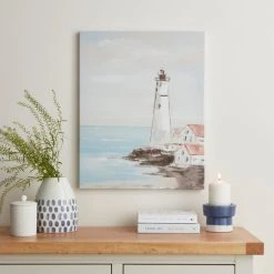 Dunelm Lighthouse Canvas 40cm X 50cm