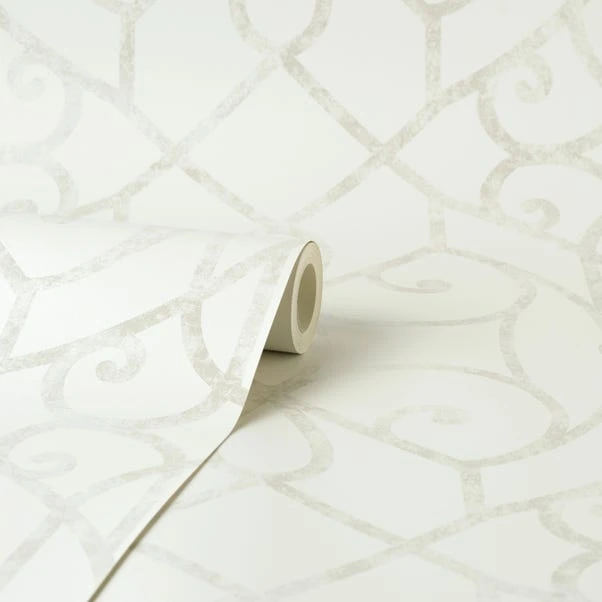 Dunelm Delicate Trellis Wallpaper - Image 3