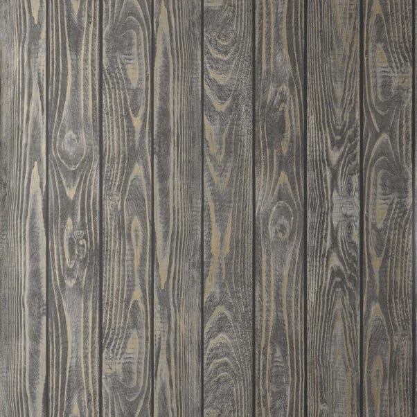 Dunelm Metallic Wood Wallpaper - Image 2