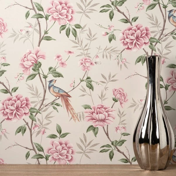Crown Wallpaper Akina Floral Natural Wallpaper - Image 3