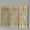 Pacific Lifestyle Rectangular Gold Metal Mirrored Wall Art -Dunelm Shop 30803454