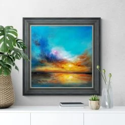 Dunelm Amazing Sunset Framed Print