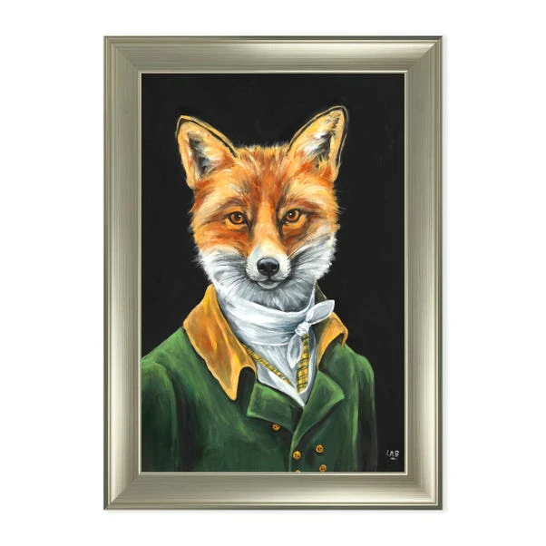 Dunelm Dapper Fox Framed Print - Image 2