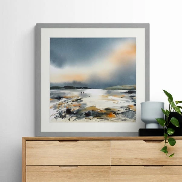 Dunelm On The Water At Dusk Framed Print