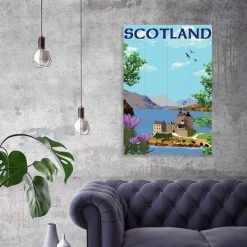 The Art Group Scotland Wooden Wall Art