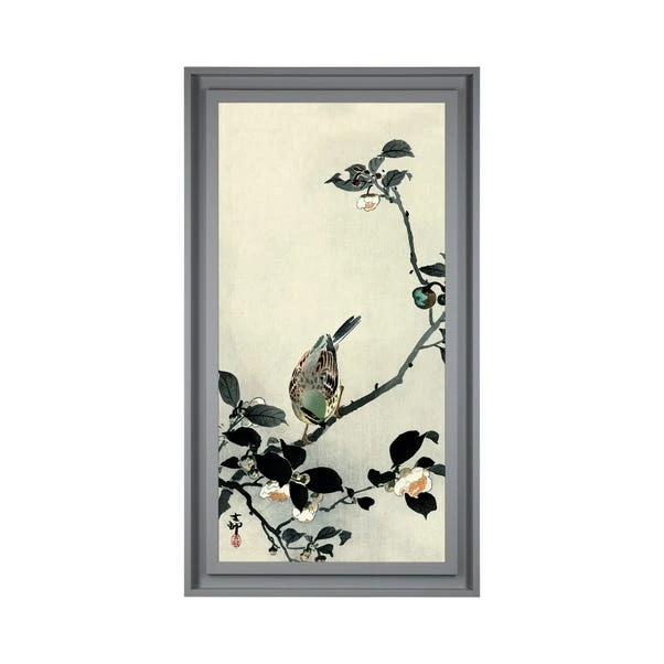 The Art Group Premium Edit Bunting On Camellia Branch Framed Print - Image 2