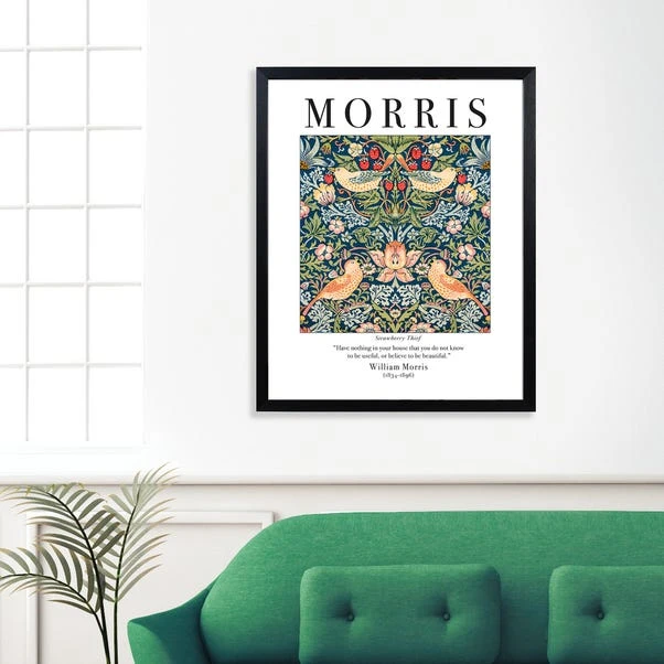 The Art Group Strawberry Thief Framed Print By William Morris