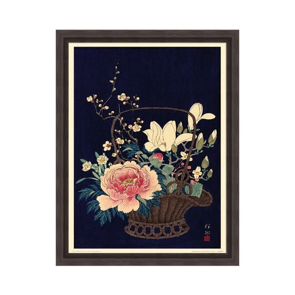 The Art Group Basket Of Flowers Framed Print 4 The Art Group Basket Of Flowers Framed Print - Image 2