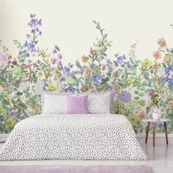 Dunelm Floral Garden Lilac Mural