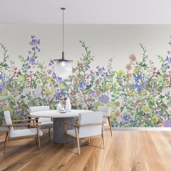 Dunelm Floral Garden Lilac Mural - Image 2