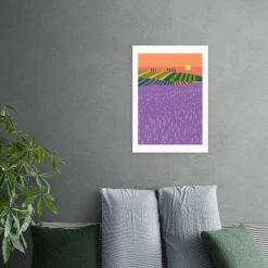East End Prints Lavender Fields Print