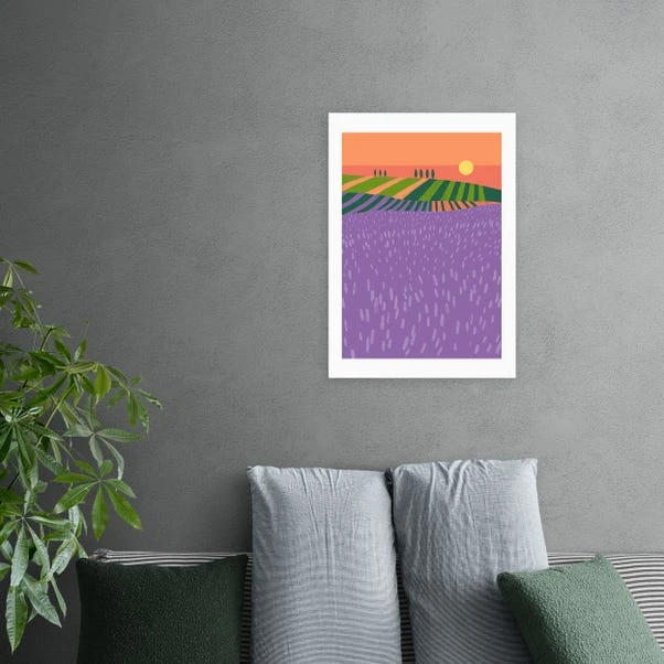 East End Prints Lavender Fields Print