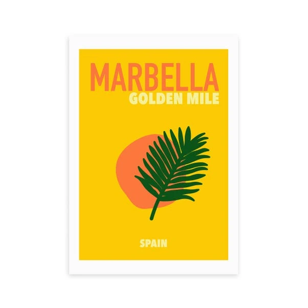 East End Prints Marbella Golden Coast Spain Print 4 East End Prints Marbella Golden Coast Spain Print - Image 2