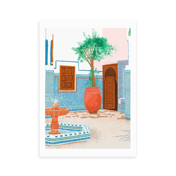 East End Prints Moroccan Villa Print - Image 2