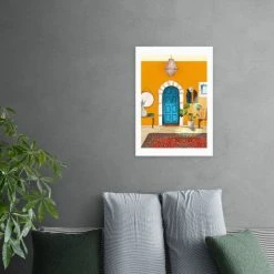 East End Prints Spanish Villa Interior Print
