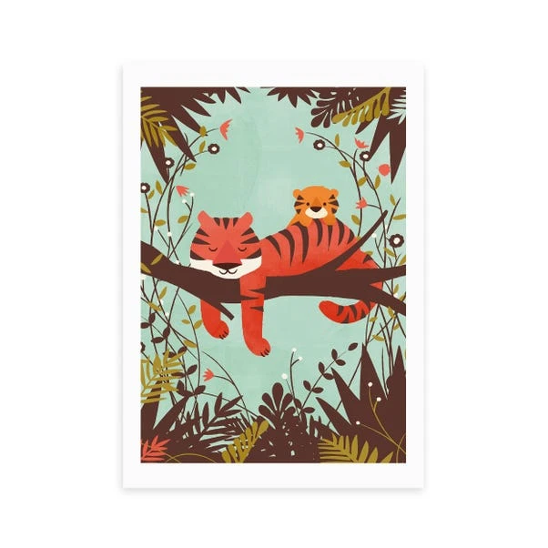 East End Prints Sleeping Tiger Print 4 East End Prints Sleeping Tiger Print - Image 2