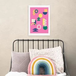 East End Prints Retro 90s Shapes Print