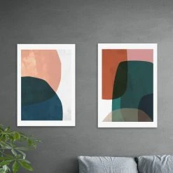 Set Of 2 East End Prints Contrast Prints