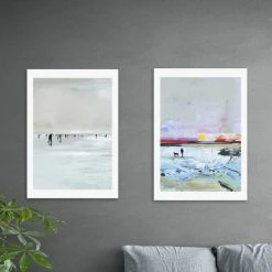 Set Of 2 East End Prints Beach Walk Prints