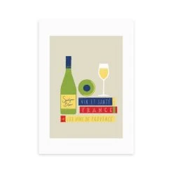 East End Prints Les Vins De France Print