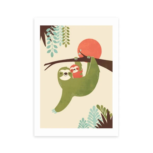 East End Prints Mama Sloth Print 3 East End Prints Mama Sloth Print