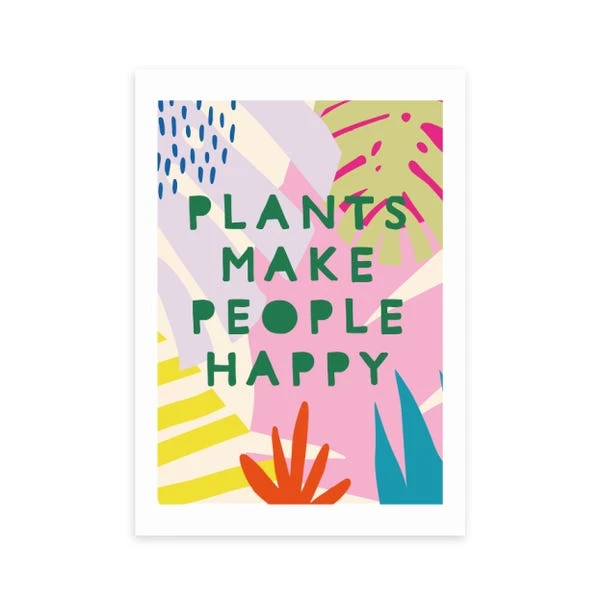 East End Prints Plants Make People Happy Print 3 East End Prints Plants Make People Happy Print