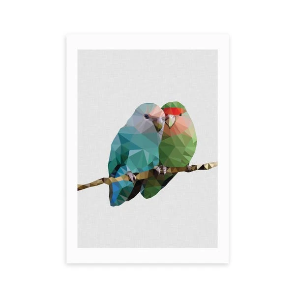 East End Prints Two Love Birds Print 3 East End Prints Two Love Birds Print